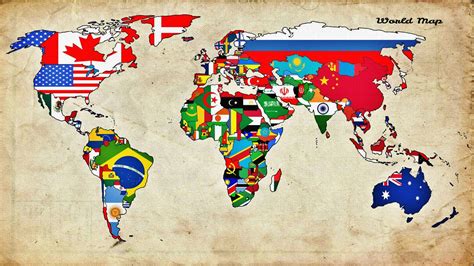 map, World, Countries, Flag Wallpapers HD / Desktop and Mobile Backgrounds