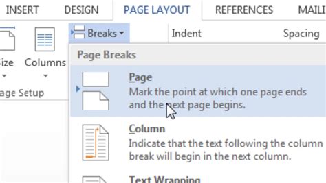 Microsoft word how to insert page breaks - loplistings