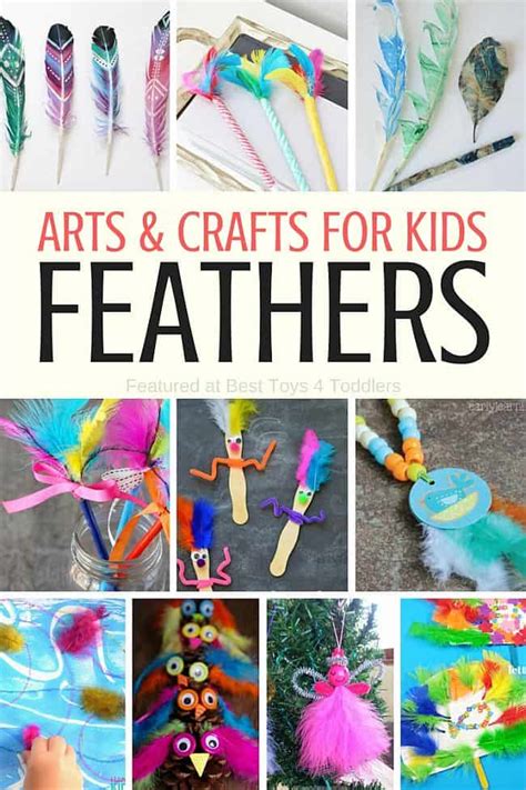 More than 70 activities for kids with feathers to play, learn and create