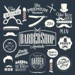 Barber shop graphics — Stock Vector © emberstock #21005677