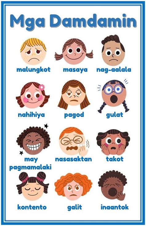 Learn emotions in tagalog with this chart! Tagalog Words, Emotions ...