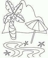 Tropical Beach Coloring Pages At GetDrawings  Free Download sketch template