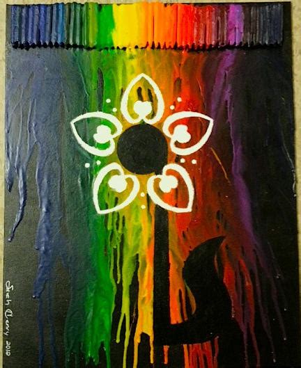 Melted Crayon Flower by ArtemAmoris on DeviantArt