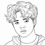 Coloring Pages For Bts Fans — Beautiful Shinhwa Outline Sketch Drawing  sketch template