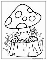 38 Mushroom Coloring Pages Free PDF Printables  Tutorial De Dibujo sketch template