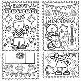 Mexican Independence Day Coloring Pages  Mexican Fiesta Worksheets sketch template