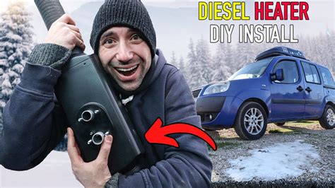 DIY Diesel Heater Install in My Van For Winter Car Camping | Fiat Doblo ...