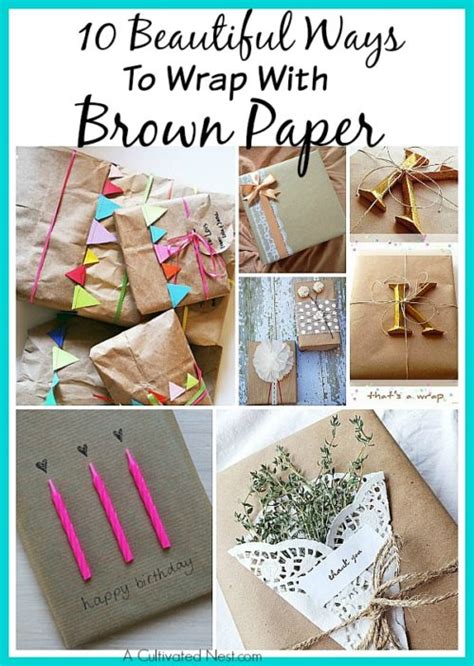 10 Beautiful Brown Wrapping Paper Ideas