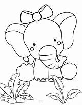 Free Printable Elephant Coloring Pages  Easy Pictures To Color sketch template