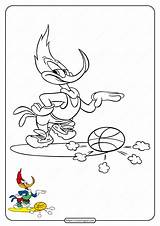 Woody Woodpecker Coloring Pages Printable sketch template
