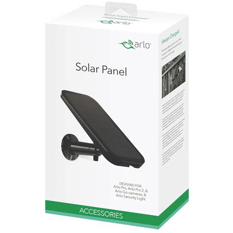 Arlo Solar Panel for Arlo Pro, Arlo Pro 2 & Arlo Go cameras & Arlo Security Light (Model VMA4600 ...