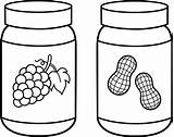 Peanut Butter And Jelly Coloring Sheet Pages sketch template