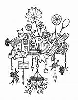 Coloring  Remarkable Happy Page For Adults Picture Ideas sketch template