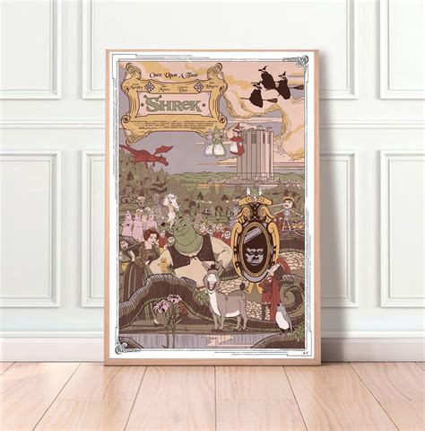 Shrek Film Classic Movie Home Decor Canvas Poster Unframe-8x12''16x24''24x36'' - Etsy