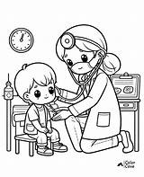 30 Free Doctor Coloring Pages – The Color Cove sketch template
