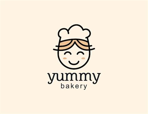 Premium Vector | Cute bakery logo design template
