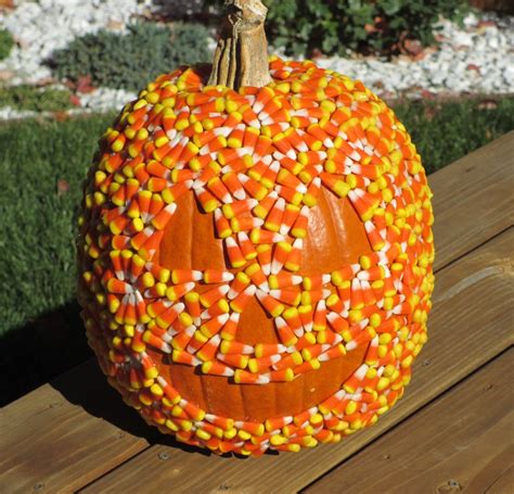 Candy Corn Covered Halloween Pumpkin - Life's A Tomato