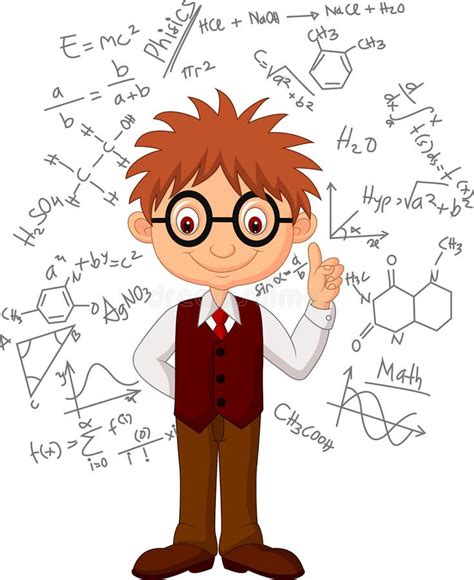 Smart boy cartoon stock vector. Illustration of idea - 33242424