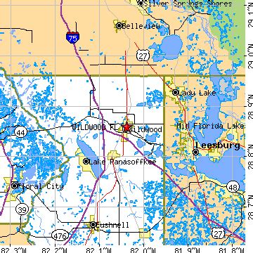 Wildwood, Florida (FL) ~ population data, races, housing & economy