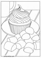 Marshmallow Coloring Pages For Kids 12 Printable PDFs sketch template