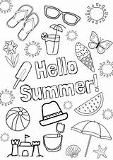 Summer Coloring Pages Printable sketch template