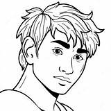 Gojo With Black Hair Coloring Page  Pagescom sketch template