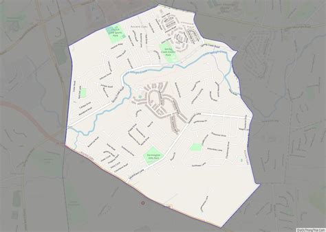 Map of Ancient Oaks CDP