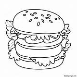 Adorable Hamburger Coloring Page  Pagescom sketch template