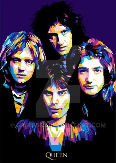 Queen New by gilar666 on @DeviantArt | Carteles de rock, Fotos de banda de rock, Dibujos musicales