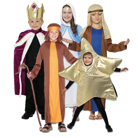 Kids Boys Girls Christmas Nativity School Play Biblical Fancy Dress ...