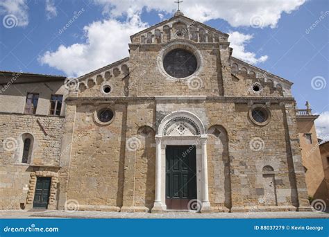 Cathedral Church, Volterra stock image. Image of village - 88037279