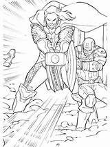 Thor coloring pages sketch template