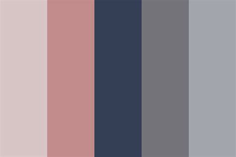 paste pink and navy Color Palette