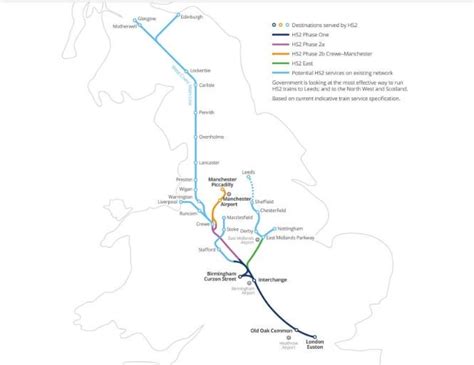 HS2 route mapped as northern leg to Manchester to be scrapped | The ...