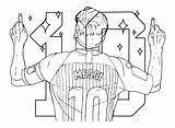 Dibujos para colorear De Messi Niños  sketch template