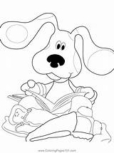 Blues Clues Reading Story Book Coloring Page For Kids  Free sketch template