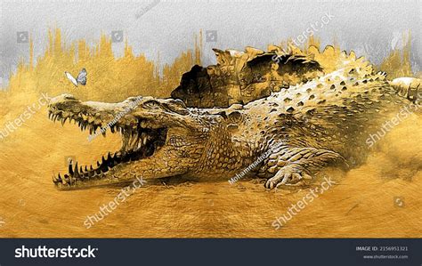 16.642 Crocodile painting: immagini, foto stock e grafica vettoriale ...