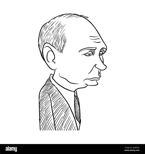 Vladimir Putin Caricature Illustration Vector Stock Vector Image & Art - Alamy