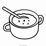 Soup Coloring Page  Free soup For Kids Ultra sketch template