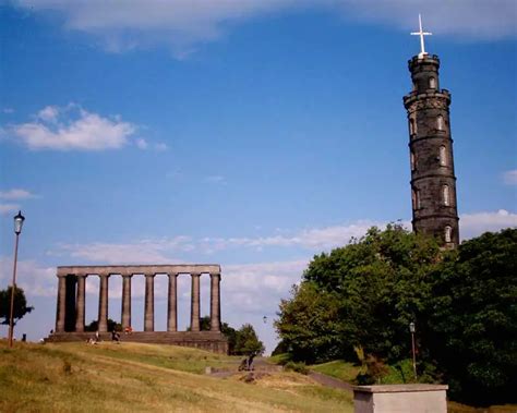 Calton Hill Edinburgh buildings + monuments