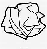 Download Crumpled Paper Coloring Page  Line Art Transparent PNG sketch template