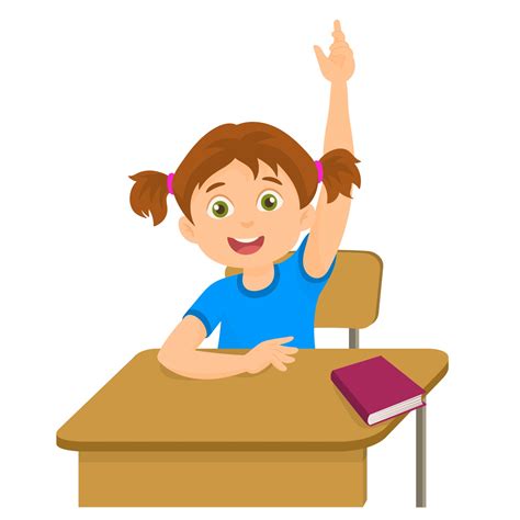 Student Raising Hand Vector Art, Icons, and Graphics for Free Download