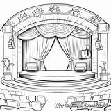 Stage Coloring Pages  Free & Printable sketch template