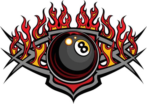 Billiards Eight Ball Flaming Vector Design Template Cartoon Balls Images Photo, Cartoon, Balls ...