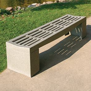 6' Backless Concrete Bench | Concrete | Park Benches | Belson Outdoors®