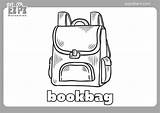 Bookbag Coloring Page  Ezpzlearncom sketch template