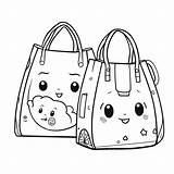 Coloring Paper Bags Pages sketch template