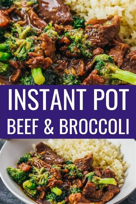 This Instant Pot Beef And Broccoli recipe uses pressure cooking to cook the beef and sauce ...