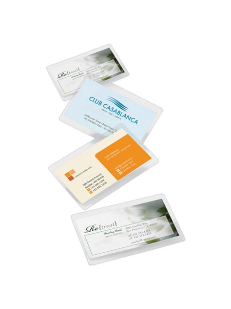 Office Depot Business Card Template New Office Depota Brand Laminating Pouches Business Card ...