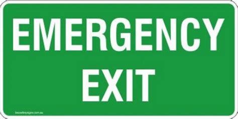 Emergency exit sign - Premier Workplace Solutions